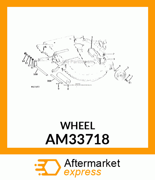 WHEEL, GAGE ASSY AM33718