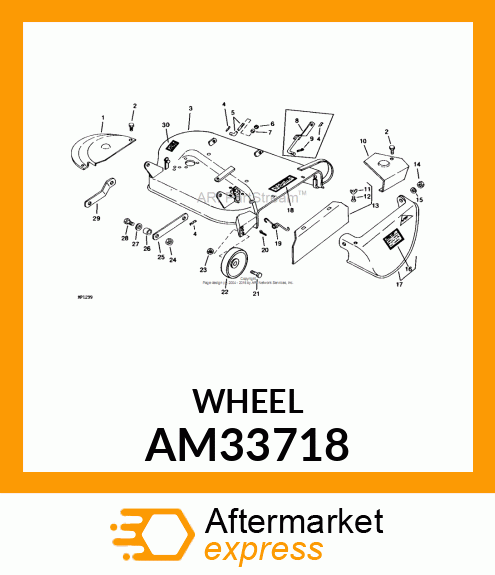 WHEEL, GAGE ASSY AM33718