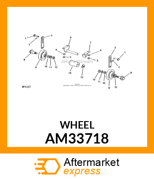 WHEEL, GAGE ASSY AM33718