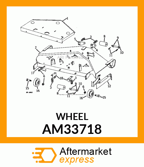 WHEEL, GAGE ASSY AM33718