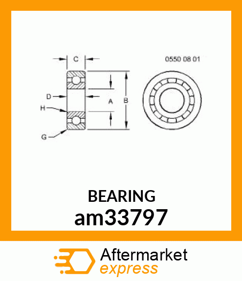 BEARING, BALL am33797