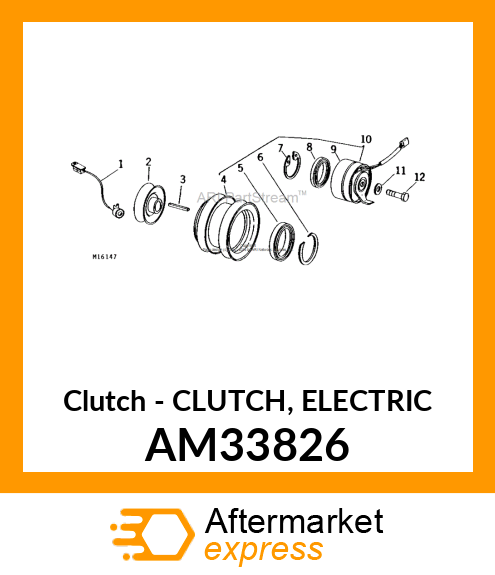 Clutch - CLUTCH, ELECTRIC AM33826