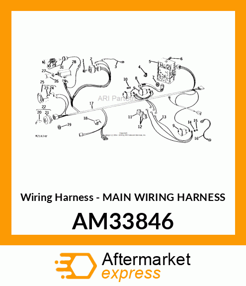 Wiring Harness - MAIN WIRING HARNESS AM33846