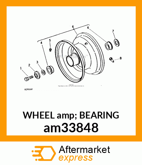 WHEEL amp; BEARING am33848