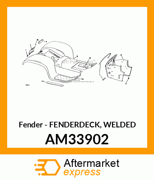 Fender - FENDERDECK, WELDED AM33902