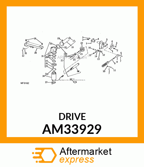 Electric Motor - MOTOR REPLACEMENT AM33929