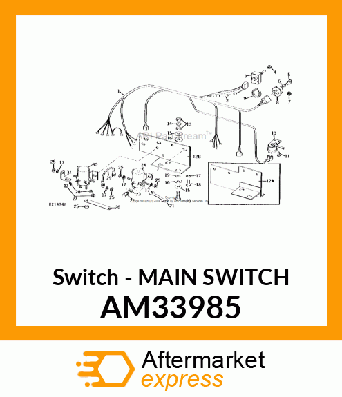 Switch - MAIN SWITCH AM33985