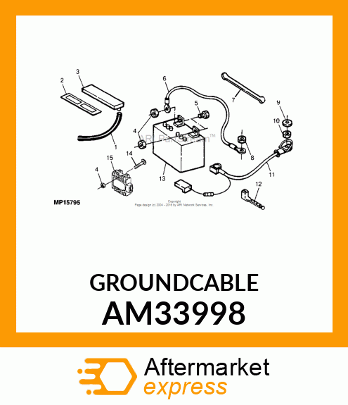 CABLE, GROUND BATTERY AM33998