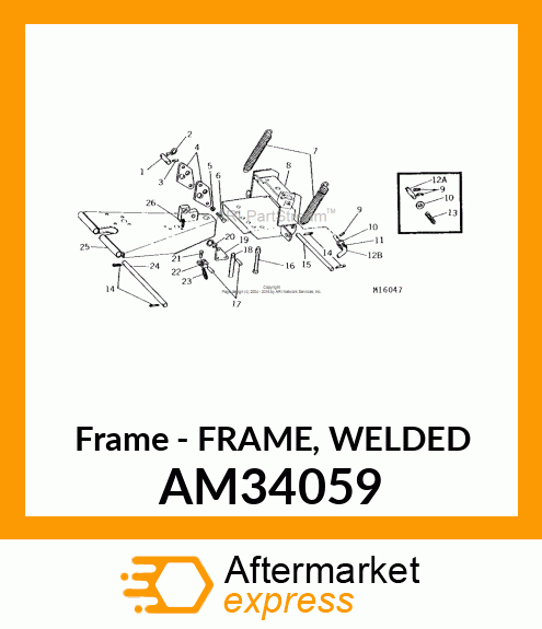 Frame - FRAME, WELDED AM34059