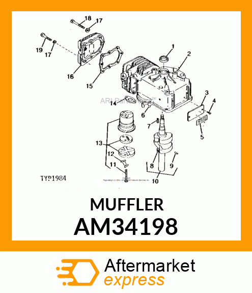 Muffler AM34198