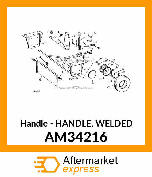 Handle - HANDLE, WELDED AM34216