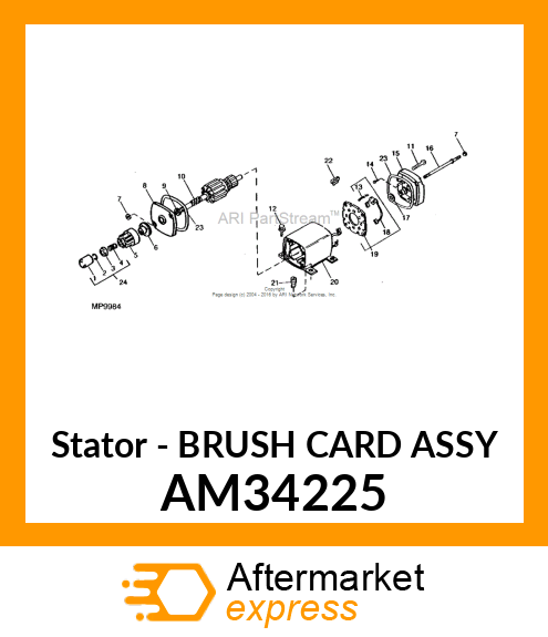 Stator - BRUSH CARD ASSY AM34225