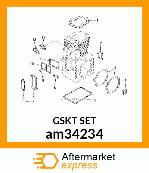 KIT, GASKET am34234