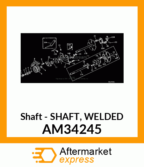 Shaft - SHAFT, WELDED AM34245