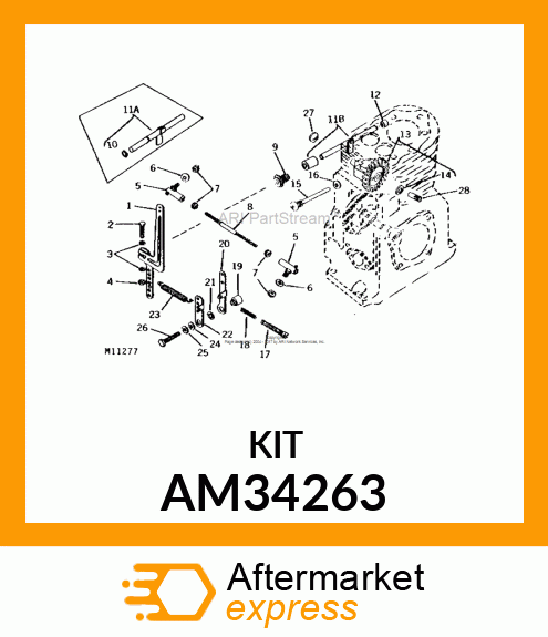 KIT, GOVERNOR SHAFT ASSEMBLY AM34263