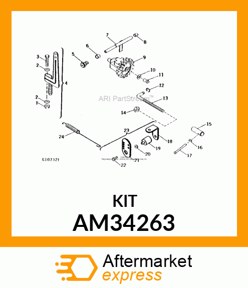 KIT, GOVERNOR SHAFT ASSEMBLY AM34263