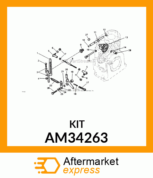 KIT, GOVERNOR SHAFT ASSEMBLY AM34263