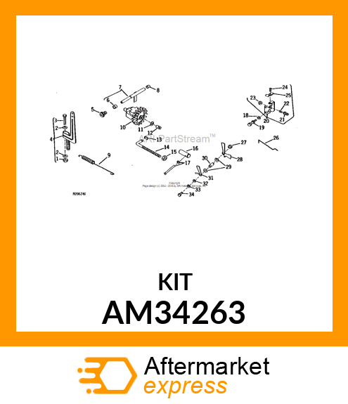 KIT, GOVERNOR SHAFT ASSEMBLY AM34263