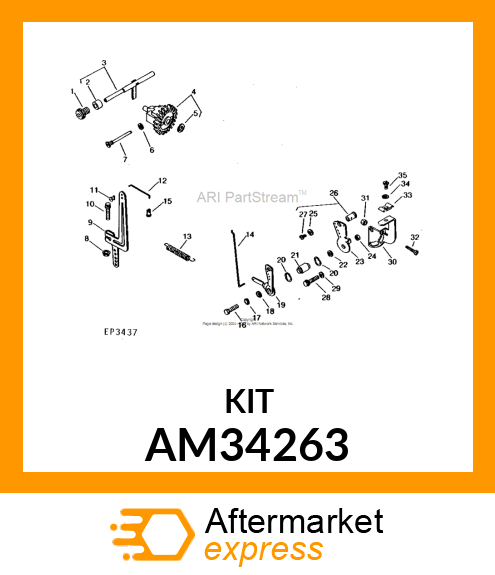 KIT, GOVERNOR SHAFT ASSEMBLY AM34263