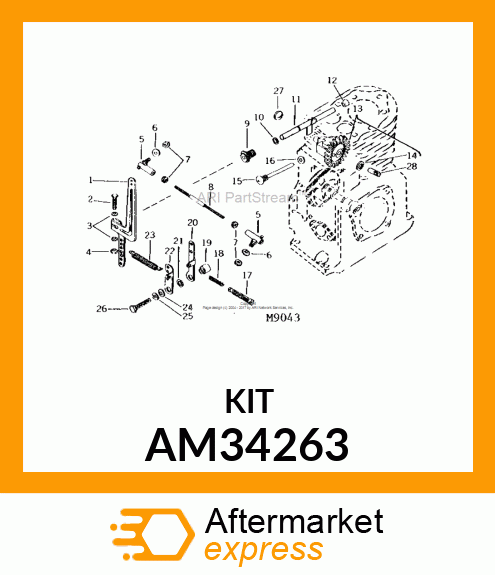 KIT, GOVERNOR SHAFT ASSEMBLY AM34263