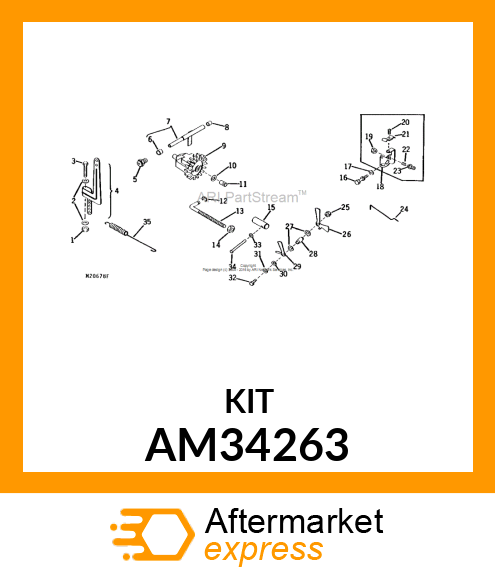 KIT, GOVERNOR SHAFT ASSEMBLY AM34263