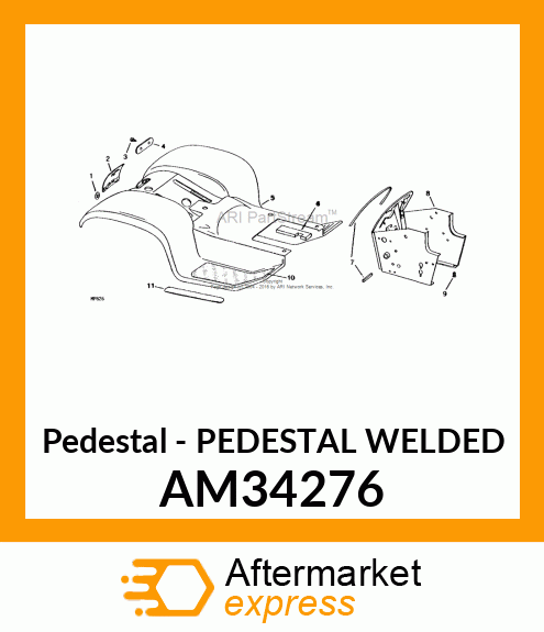 Pedestal - PEDESTAL WELDED AM34276