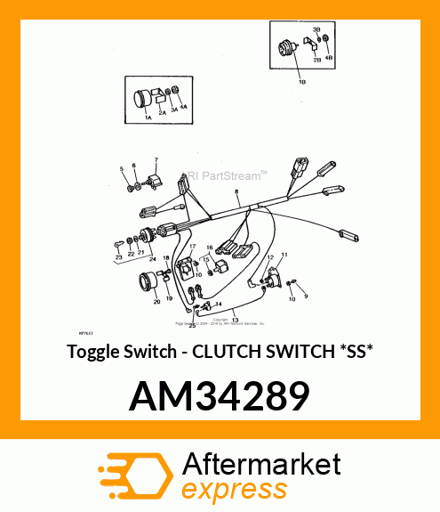 Toggle Switch - CLUTCH SWITCH *SS* AM34289