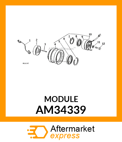 Brake - PTO BRAKE AM34339