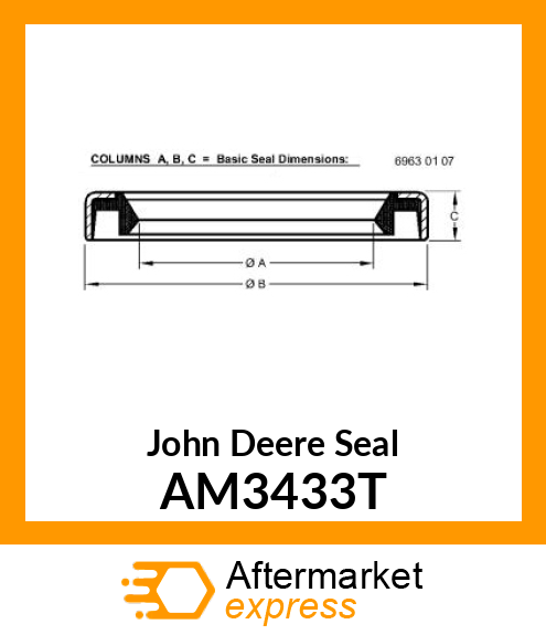 SEAL ,OIL AM3433T