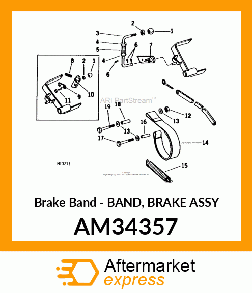 Brake Band - BAND, BRAKE ASSY AM34357