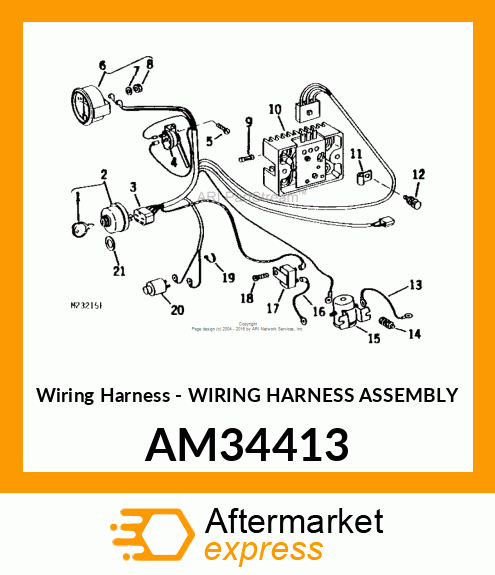 Wiring Harness - WIRING HARNESS ASSEMBLY AM34413