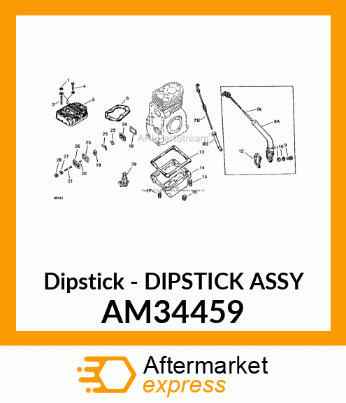 Dipstick - DIPSTICK ASSY AM34459