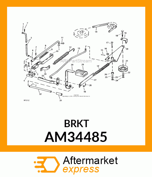 Pivot - PIVOT WELDED (Part is Obsolete) AM34485