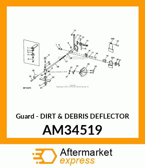 Guard - DIRT & DEBRIS DEFLECTOR AM34519