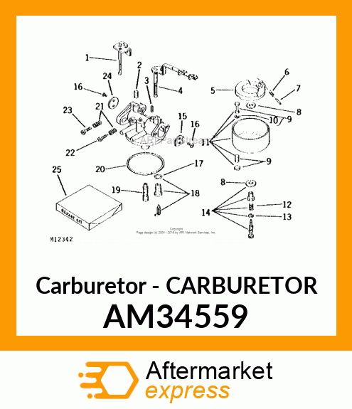 Carburetor - CARBURETOR AM34559