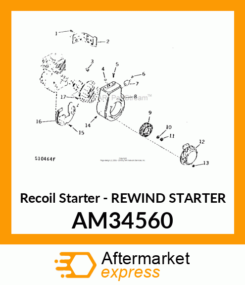 Recoil Starter - REWIND STARTER AM34560