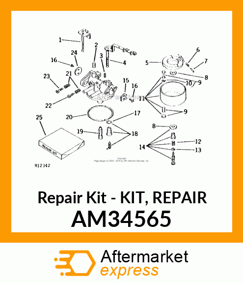 Repair Kit - KIT, REPAIR AM34565