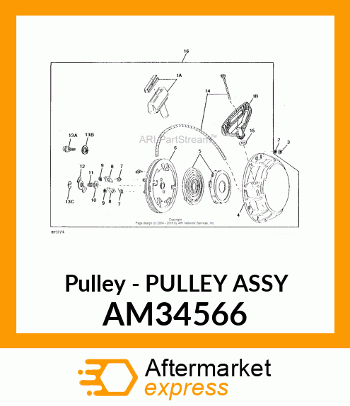 Pulley - PULLEY ASSY AM34566