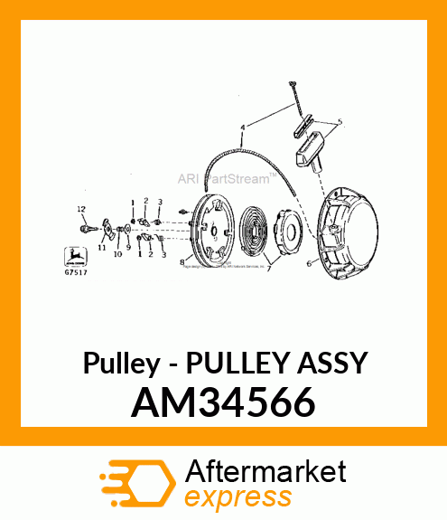 Pulley - PULLEY ASSY AM34566