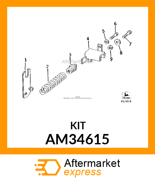 Kit - KIT, HELPER SPRING FOR EL. LIFT TR. AM34615