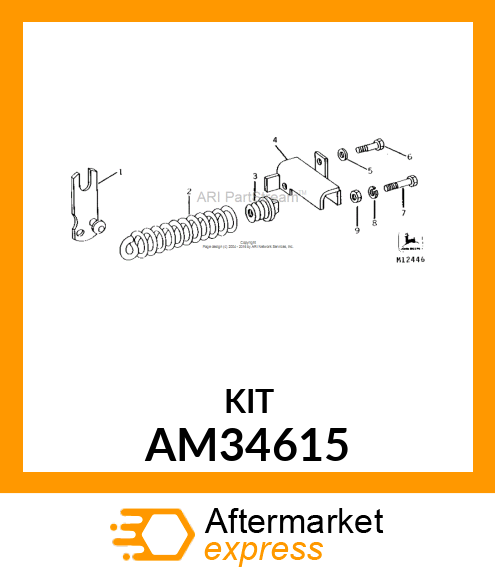 Kit - KIT, HELPER SPRING FOR EL. LIFT TR. AM34615