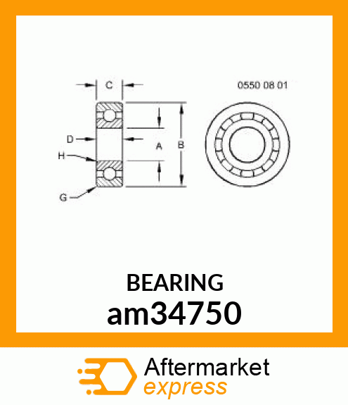 BEARING,BALL am34750