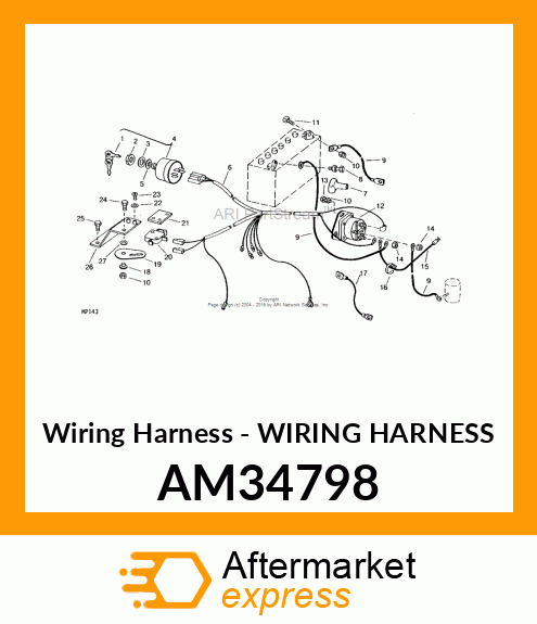 Wiring Harness - WIRING HARNESS AM34798