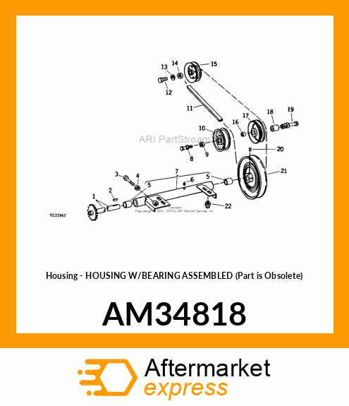 Housing - HOUSING W/BEARING ASSEMBLED (Part is Obsolete) AM34818