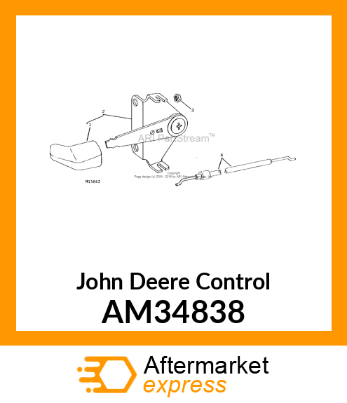 CONTROL, CHOKE amp; THROTTLE ASSY AM34838