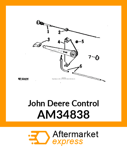 CONTROL, CHOKE amp; THROTTLE ASSY AM34838