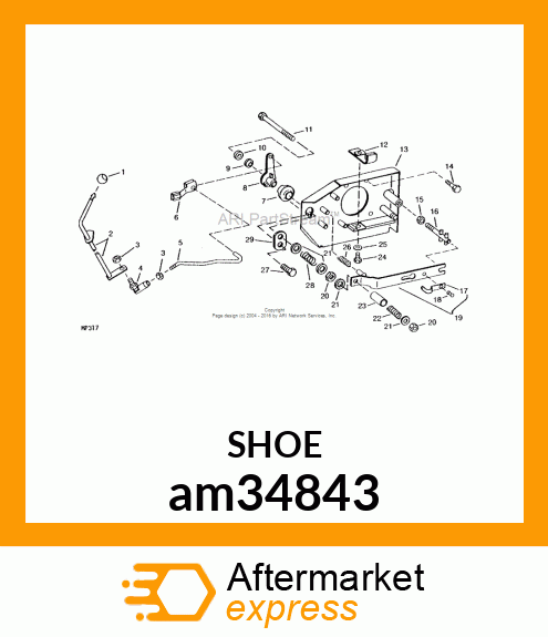 SHOE, WELDED PTO BRAKE am34843