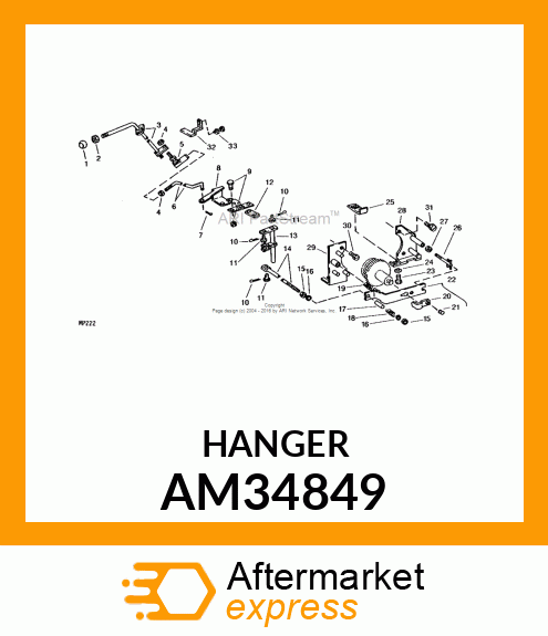 Hanger - HANGER, WELDED AM34849