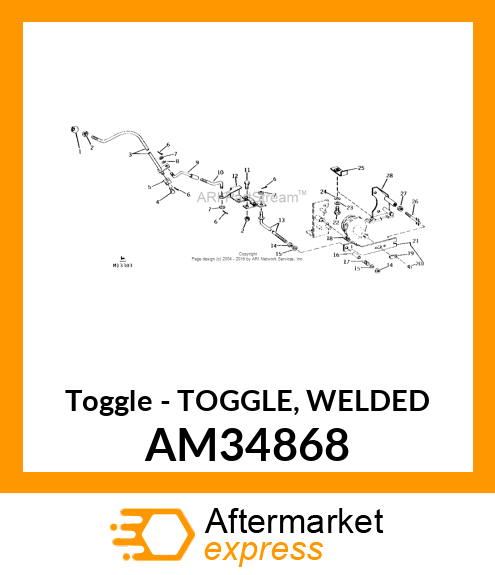 Toggle - TOGGLE, WELDED AM34868