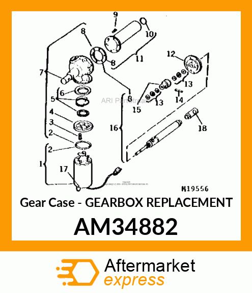 Gear Case - GEARBOX REPLACEMENT AM34882